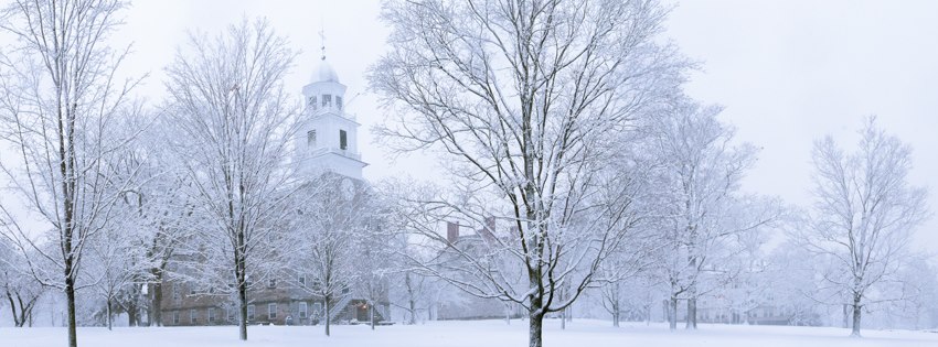 Middlebury in snow