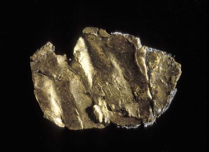 Gold nugget found by James Marshall (now in Smithsonian Institution)