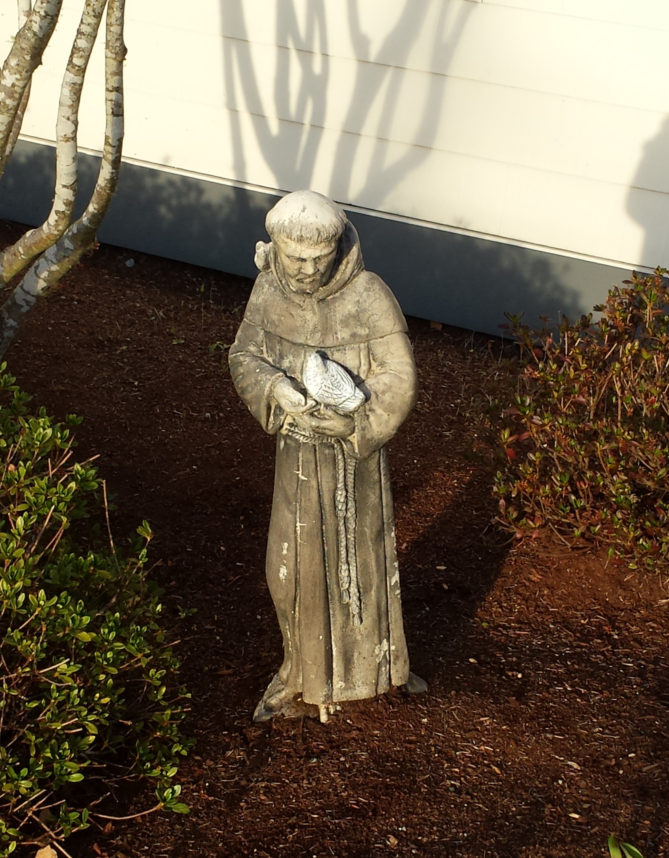 Statue of St. Francis, after he handled my problem