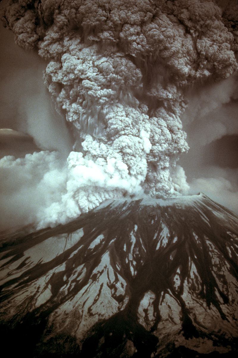 Mt. St. Helens eruption on May 18, 1980