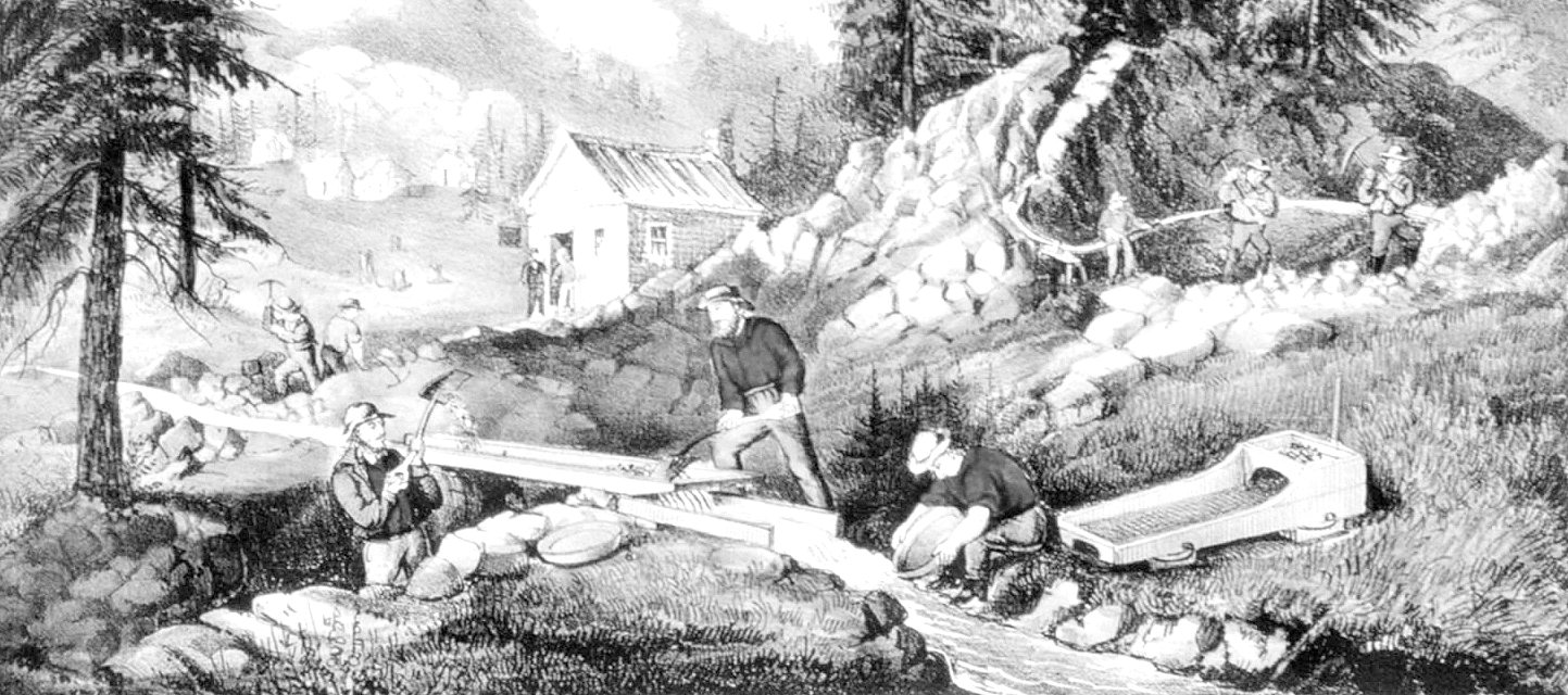 Gold Miners in California, Currier &amp; Ives, c. 1871